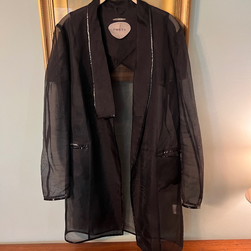Ports 1961 Black sheer jacket